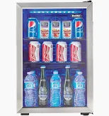 Danby 2.6 cu 95 Can Beverage Center DBC026A1BSSDB - Scratch and Dent