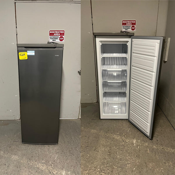 Used Danby 6 cu Stainless Steel Upright Freezer